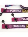 pulseras tela broche 
