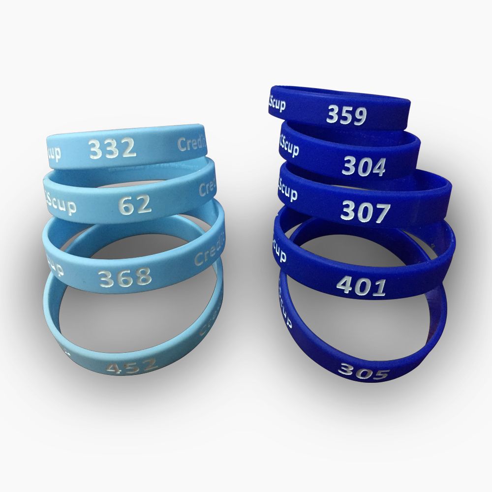 pulseras silicona numeradas