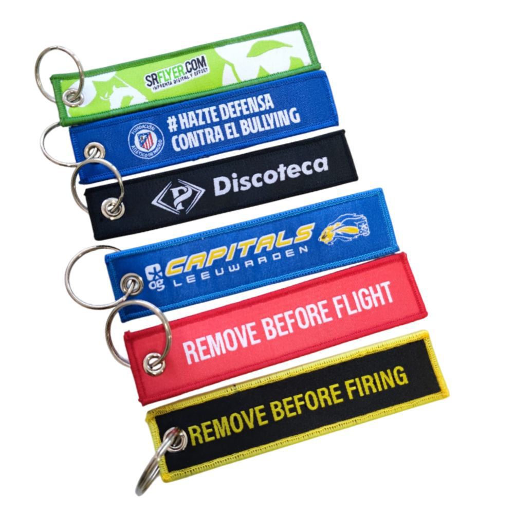 llaveros bordados personalizados