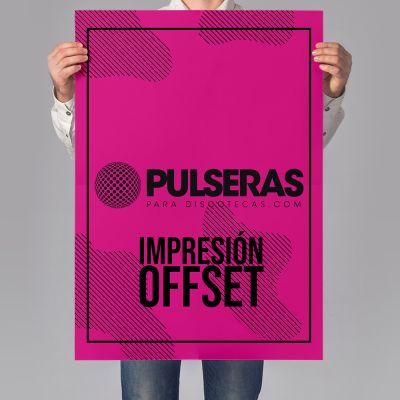 carteles papel flourescente