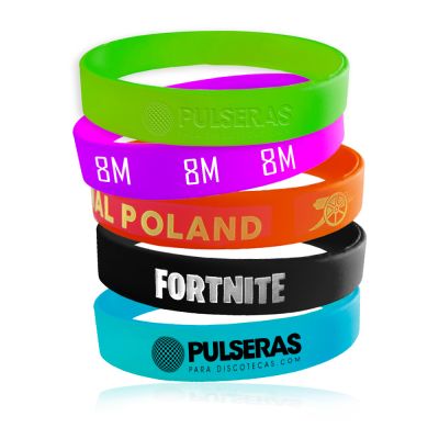 pulseras silicona impresas