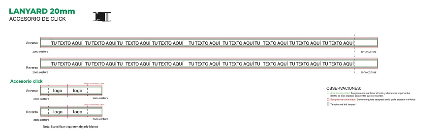Plantilla lanyard con portavasos